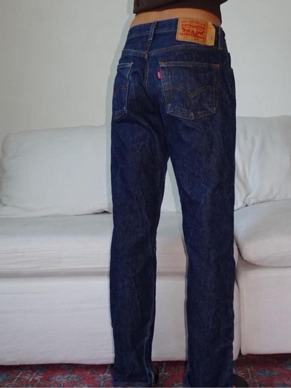Vintage Levi's Button Fly Dark Indigo Straight Jeans